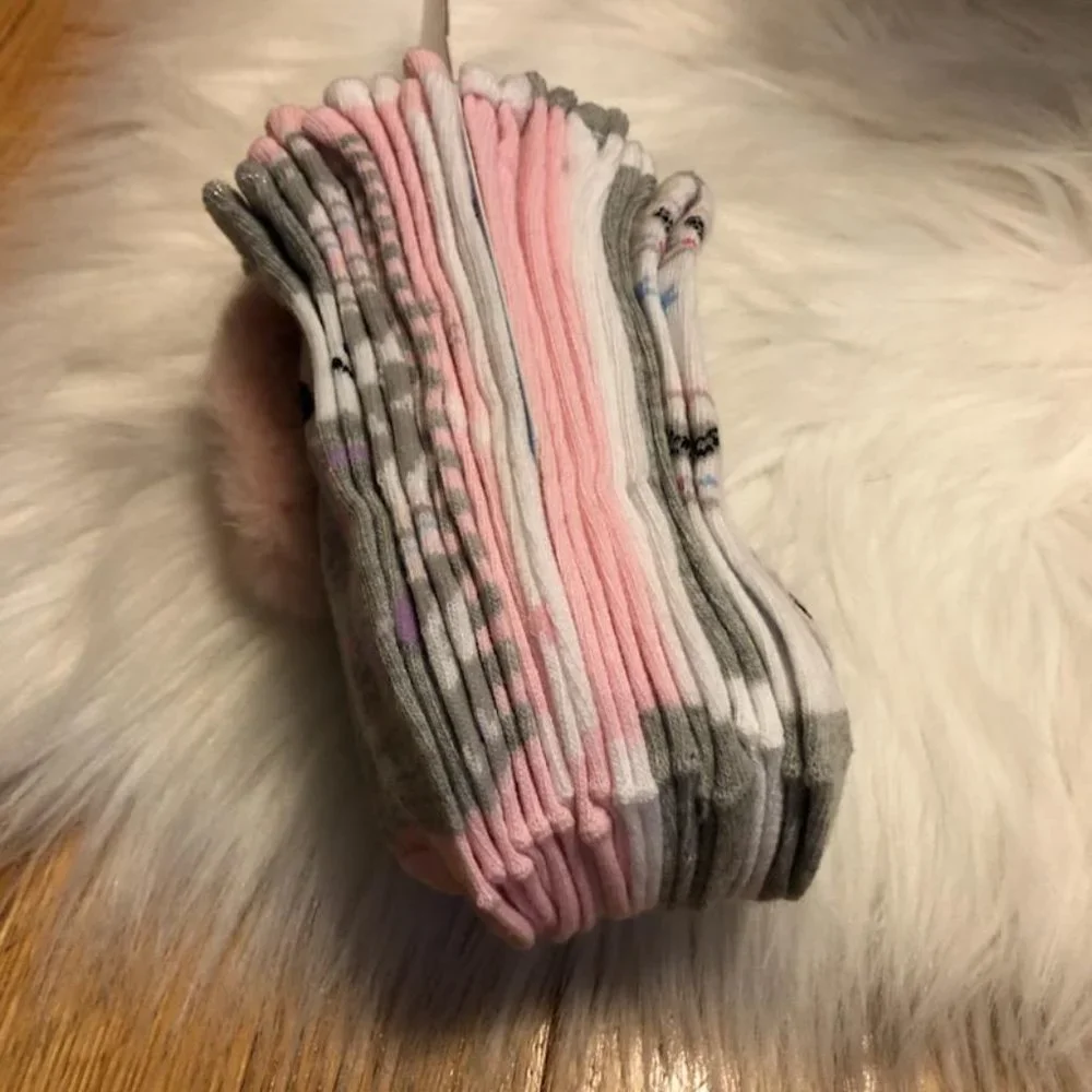 Aeropostale Llama Socks & 1 Faux Fur Scrunchie